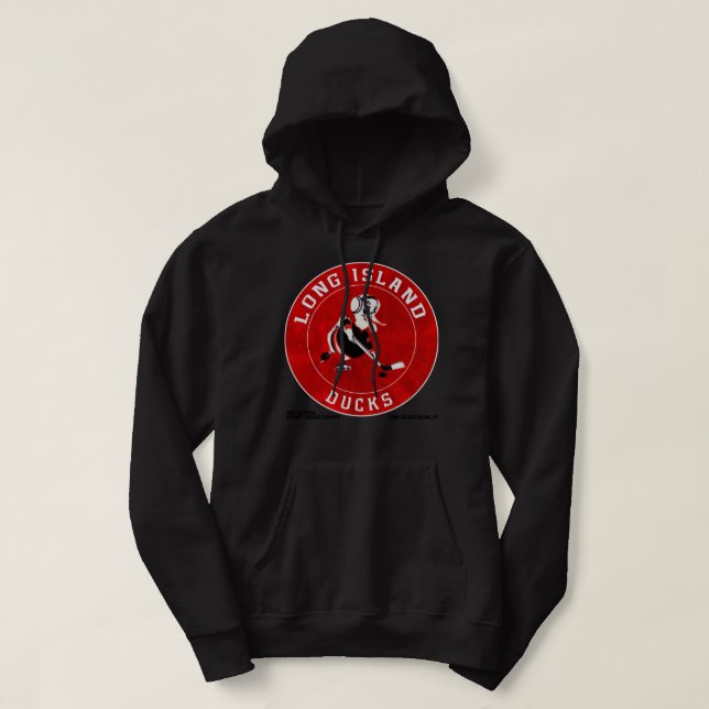 Veste À Capuche Équipe de hockey des canards de Long Island Classi (Design devant)