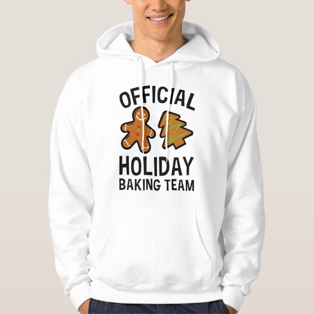 Veste À Capuche Équipe de pâtisserie de vacances (Devant)