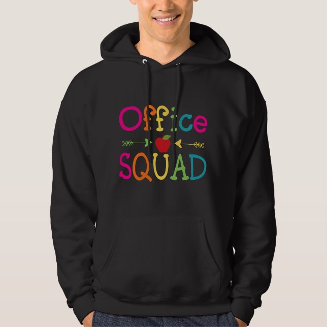Veste À Capuche Équipe de secrétariat administratif de l'école (Devant)