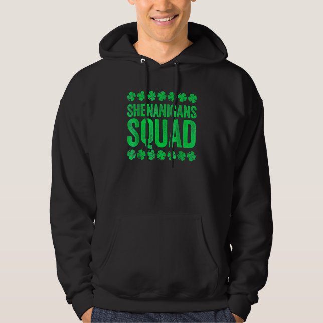 Veste À Capuche Équipe de Shenanigans Fête de la Saint-Patrick (Devant)
