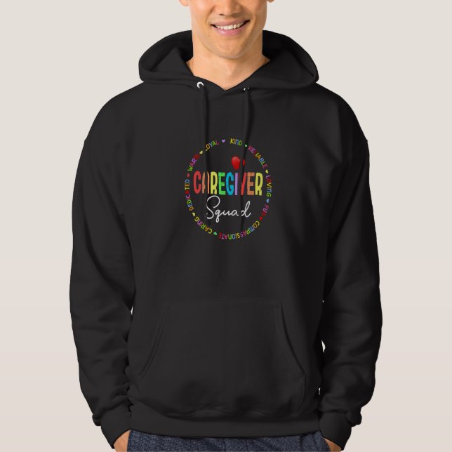 Veste À Capuche Équipe de soignants fière Semaine d'appréciation d (Devant)