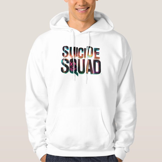 Veste À Capuche Équipe de suicide | Logo couleur brillant (Devant)