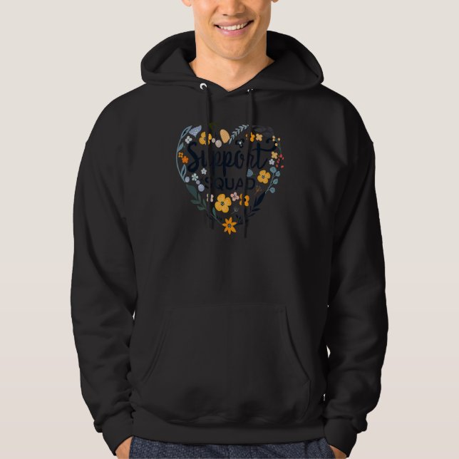 Veste À Capuche Équipe des services de soutien scolaire Équipe de  (Devant)