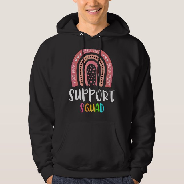 Veste À Capuche Équipe des services de soutien scolaire Équipe de  (Devant)