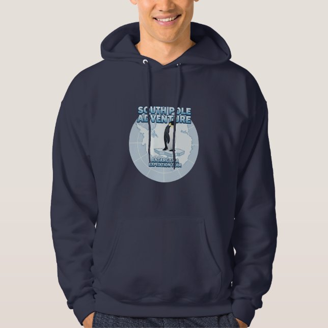 Veste À Capuche Équipe d'expédition en Antarctique Aventure du pôl (Devant)