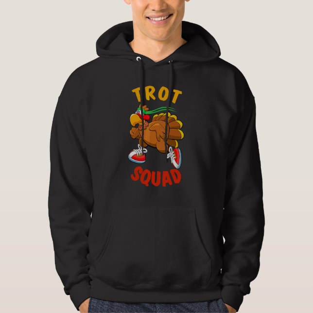 Veste À Capuche Équipe du 5k de course à pied de Thanksgiving Turk (Devant)