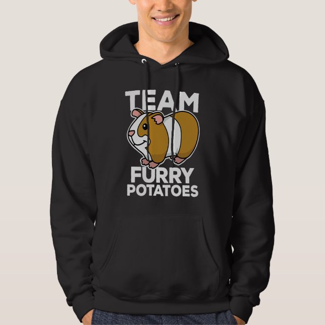 Veste À Capuche Équipe Furry Potatoes  Cochon d'Inde  Équipe (Devant)
