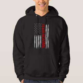 Veste À Capuche Équipe Normale Us Drapeau Humour politique Teamnor