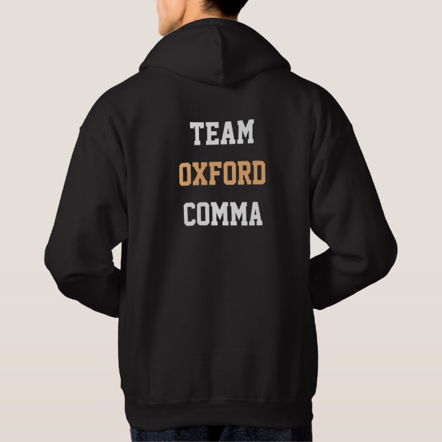 Veste À Capuche Équipe Oxford Comma T-Shirt (Dos)