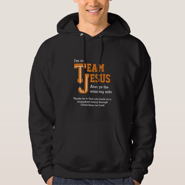 Veste À Capuche ÉQUIPE personnalisée JESUS Christian (Devant)