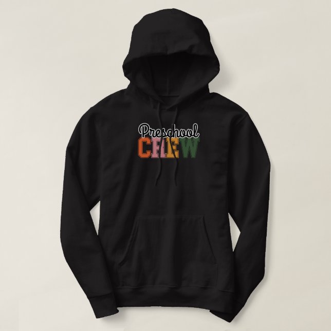 Veste À Capuche Équipe préscolaire mignonne (Design devant)