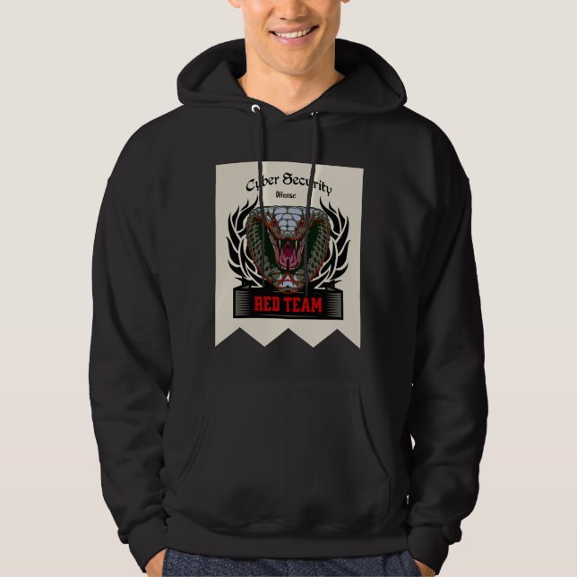 Veste À Capuche Équipe rouge de la cybersécurité Grève de Cobra (Devant)