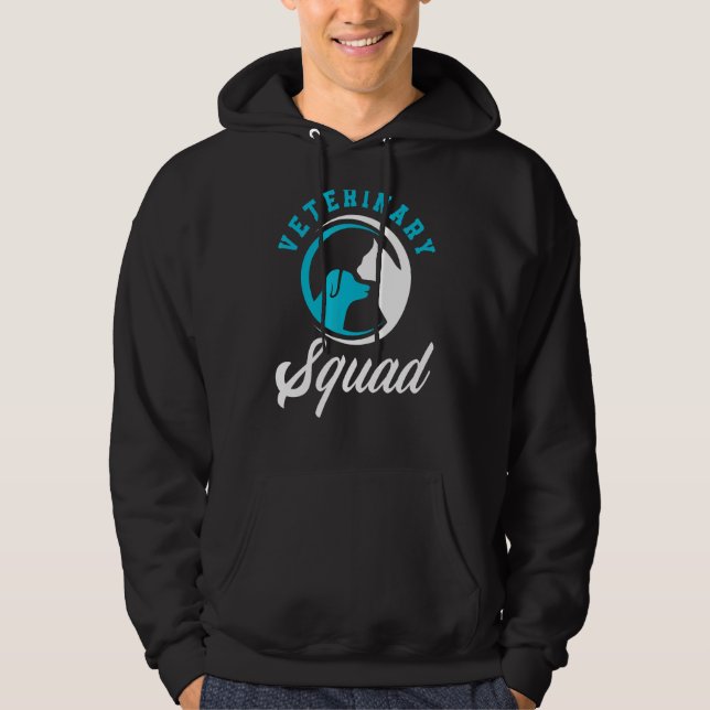 Veste À Capuche Équipe vétérinaire Funny Vet Tech Vétérinaire Tech (Devant)