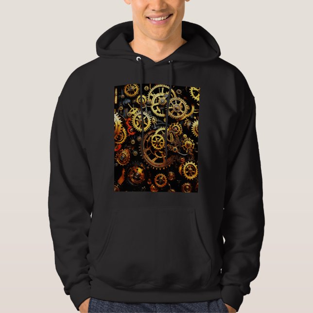 Veste À Capuche Équipements de réchaud Steampunk 1004 (Devant)