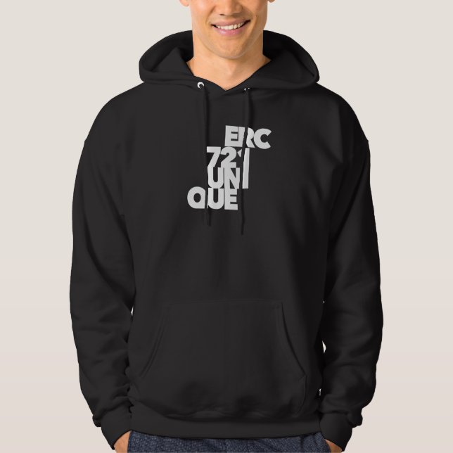 Veste À Capuche Erc721 Jeton Et Non Fungible Unique Blockchain Nft (Devant)