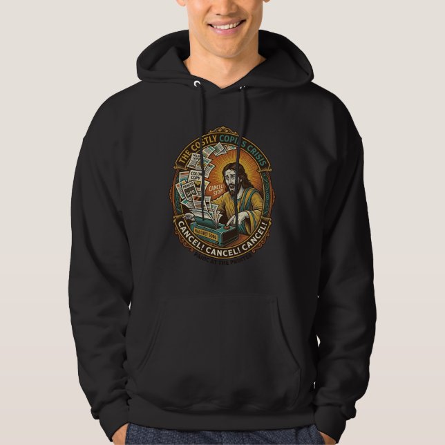 Veste À Capuche Erreur d'imprimante Jésus 100 exemplaires couleur  (Devant)