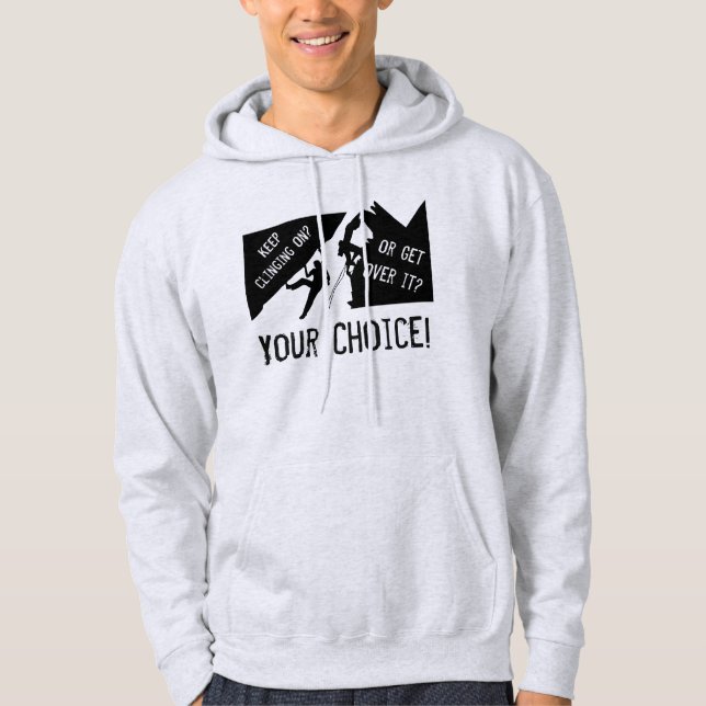 Veste À Capuche Escalade - S'accrocher ou passer à autre chose ? (Devant)