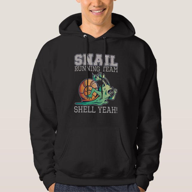 Veste À Capuche Escargot Team Shell Ouais Slow Snail (Devant)