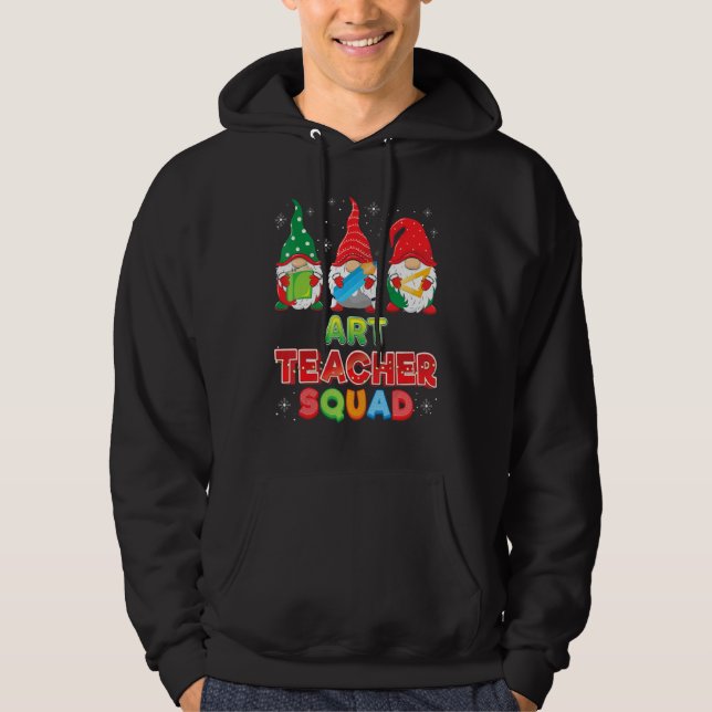Veste À Capuche Escouade de professeurs d'art Gnomes Gnome Sweater (Devant)