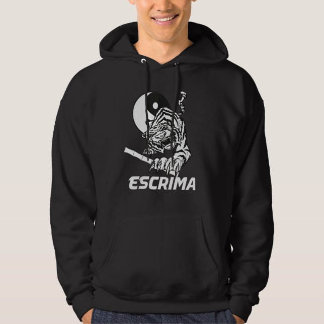 Veste À Capuche Escrima Yin Yang Tiger (Devant)