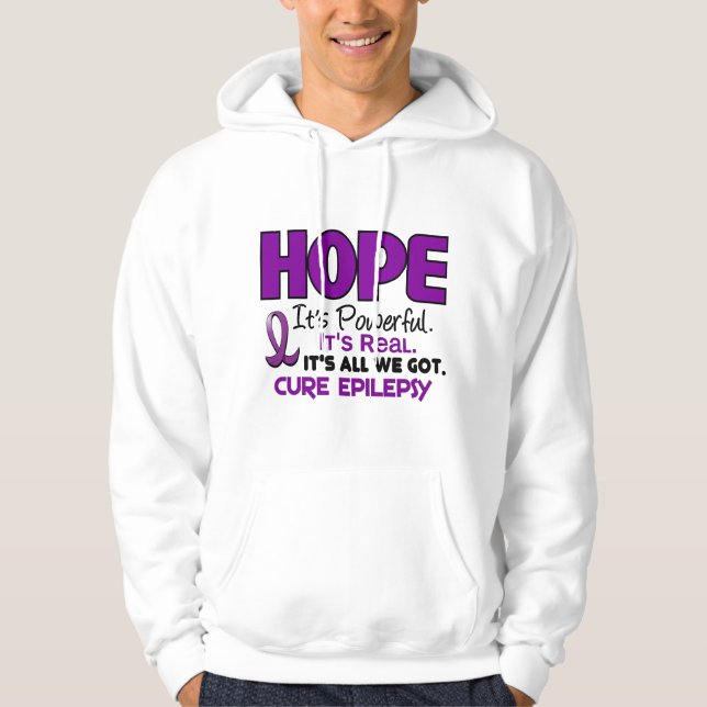 Veste À Capuche ESPOIR 1 d'épilepsie (Devant)