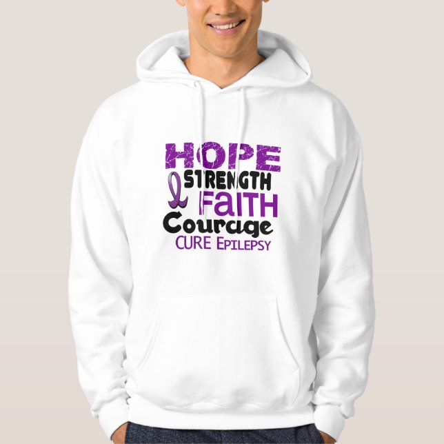 Veste À Capuche ESPOIR 3 d'épilepsie (Devant)