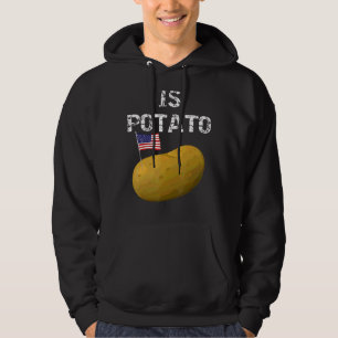 Veste À Capuche Est La Pomme De Terre Comme On Le Voit À La Télévi