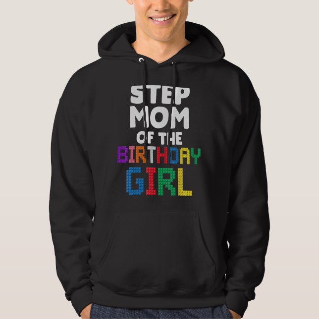 Veste À Capuche Étape maman de l'anniversaire fille maître constru (Devant)