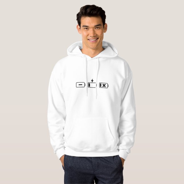 Veste À Capuche État de la batterie : Vide, Chargement, Cassé (Devant entier)