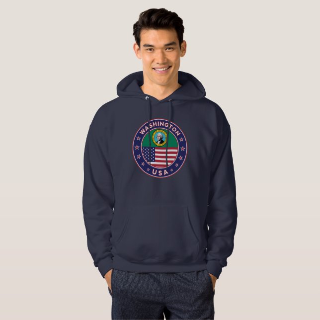 Veste À Capuche État de Washington (Devant entier)