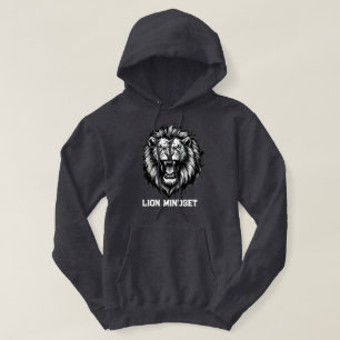 Veste À Capuche État d'esprit lion Graphique de lion puissant Anim