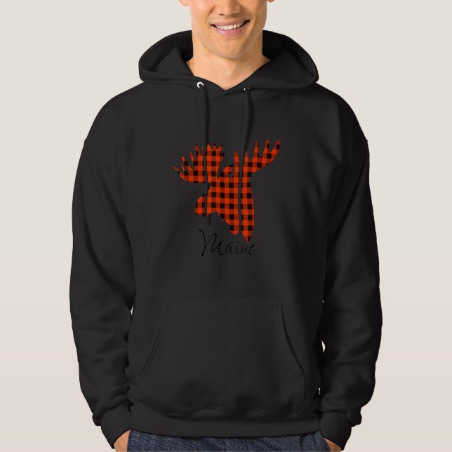 Veste À Capuche État du Maine Moose (Devant)