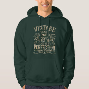 Veste À Capuche Étiquette de whiskey vintage pour anniversaire per