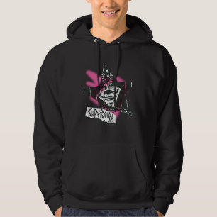 Veste À Capuche Étoile rose de peinture de jet de Supergirl