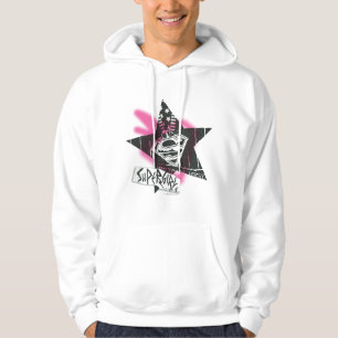 Veste À Capuche Étoile rose de peinture de jet de Supergirl