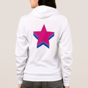 Veste À Capuche étoiles de fierté de bisexualité