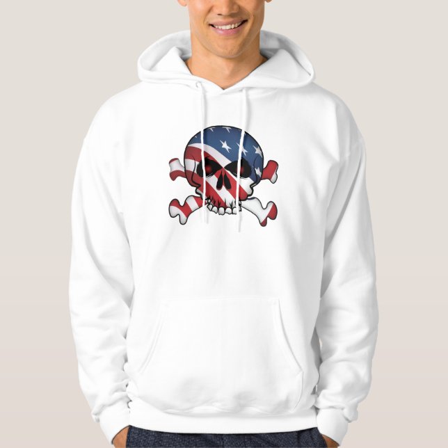 Veste À Capuche Étoiles et traits crâne (Devant)
