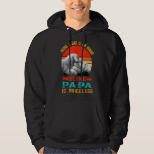Veste À Capuche Être Papa Est Un Honneur Être Papa Est Inestimable