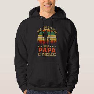 Veste À Capuche Être Papa Est Un Honneur Être Papa Est Inestimable