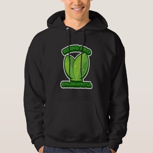 Veste À Capuche Être Pro Chlorophyll Humour Plante (Devant)