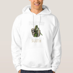 Veste À Capuche Être un humain est trop compliqué pour être une ma