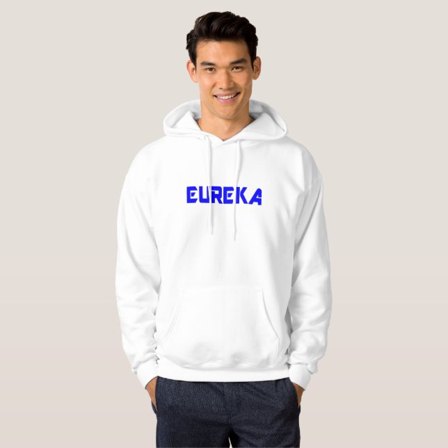 Veste À Capuche 😜 💡 Eureka-Funny Cool Exclamation Homme de bascu (Devant entier)