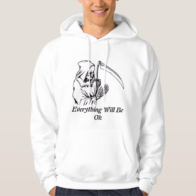 Veste À Capuche Everything Will Be OK Design Hoodie (Devant)