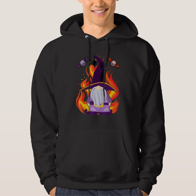 Veste À Capuche Evil Gnome sorcière effrayant Gnome Halloween (Devant)