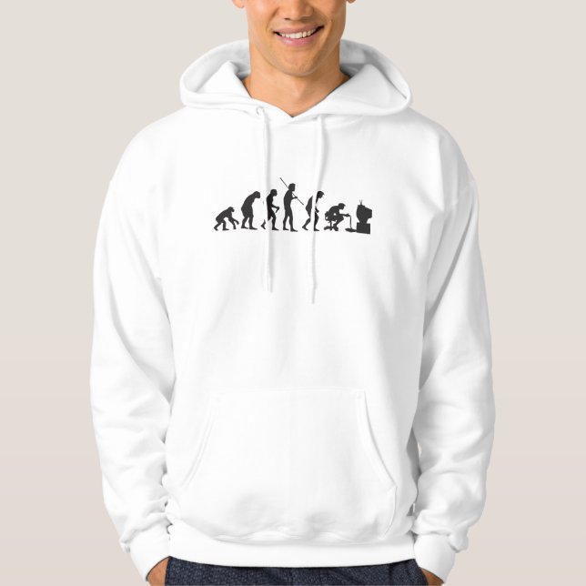 Veste À Capuche Évolution de Gamer de jeu de jeux vidéo (Devant)