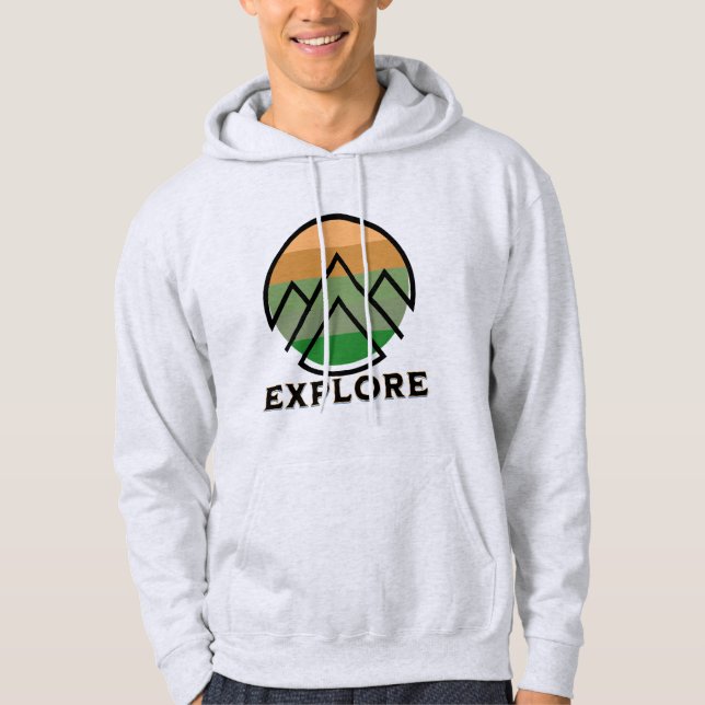 Veste À Capuche Explorer le sweat-shirt Mountain (Devant)