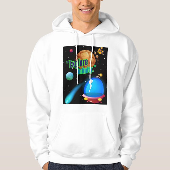 Veste À Capuche Explorer l'infini (Devant)