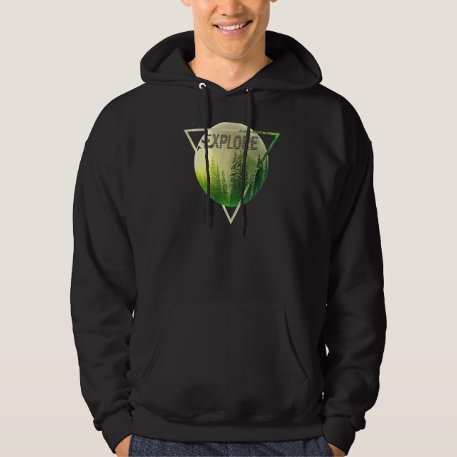 Veste À Capuche Explorez le Randonnée Camping (Devant)