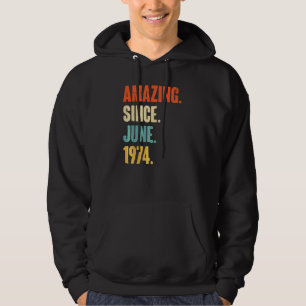 Veste À Capuche Extraordinaire depuis juin 1974 48 ans 48e anniver