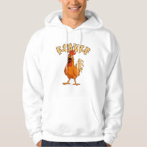 F-CAW-F ! Poule Coq de dessin animé choqué drôle